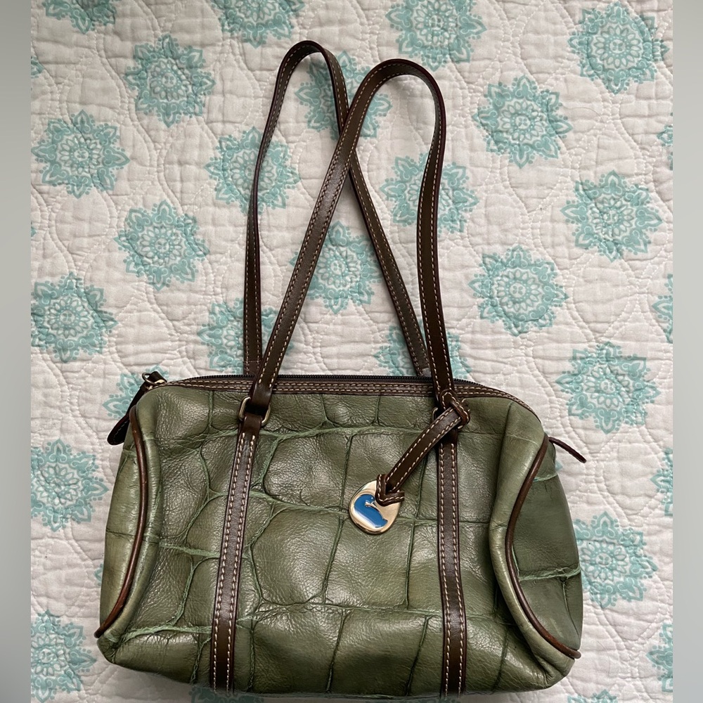Vintage Dooney and Bourke Green Shoulder Purse